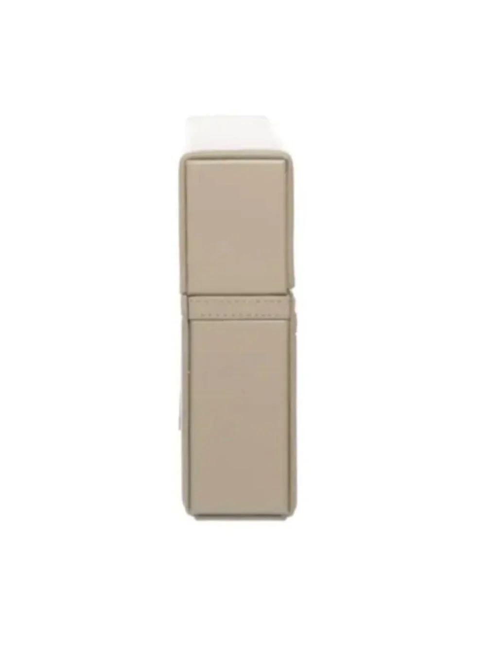 TOTÊME T-Flap Leather Envelope Clutch in Ash Grey / Taupe